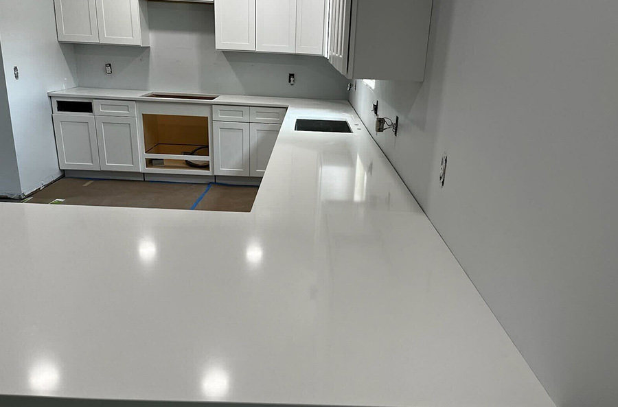 GD Lexington Recently Completed A Classic White Kitchen Countertop Bringing More Coziness To Any White Kitchen