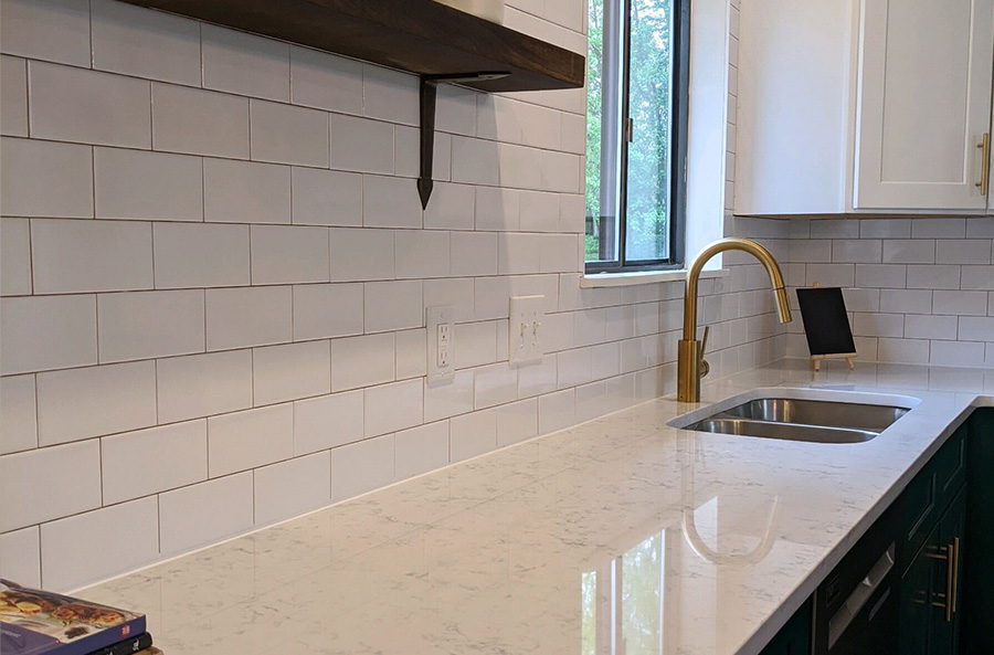 GD Lexington Recently Completed A Project Of A Simple Yet Elegant White Kitchen Countertop In Nicholasville KY